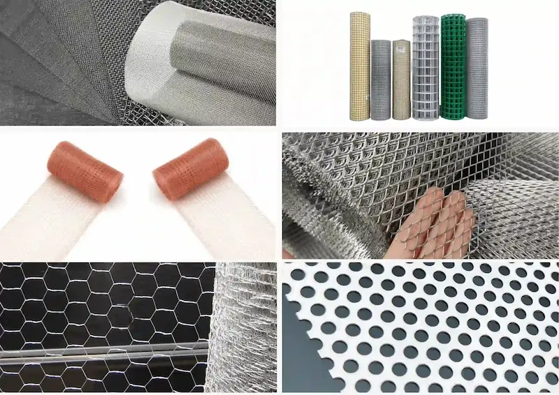 types of stainless steel wire mesh